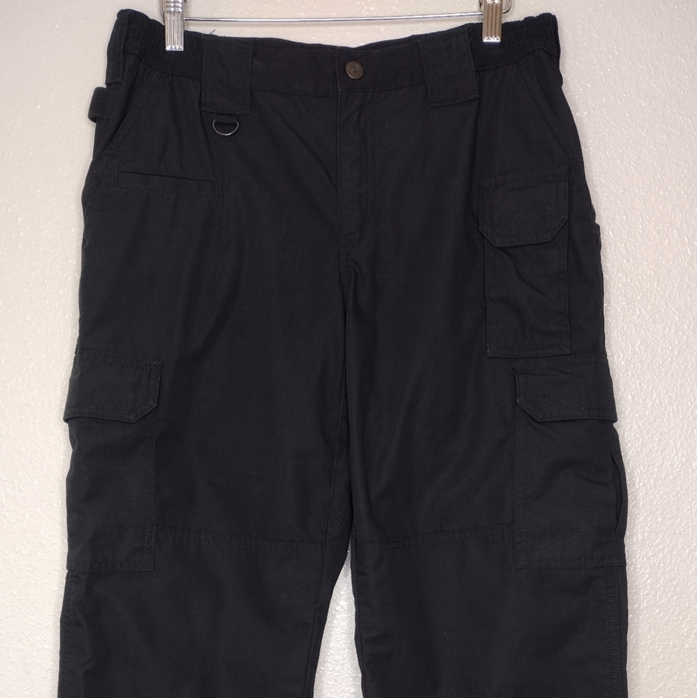 5.11 Tactical Women's Black Outdoor Work Utility Cargo Pants Sz 12 - Picture 3 of 13